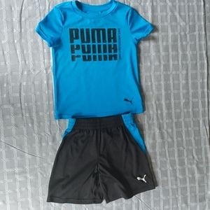 Puma athletic t-shirt and shorts 4t